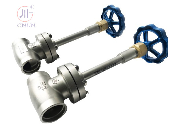 DN40 Long Stem Cryogenic Globe Valve SS304/SS316 cho thùng chứa LNG/LOX/LN2/LAR/LCO2