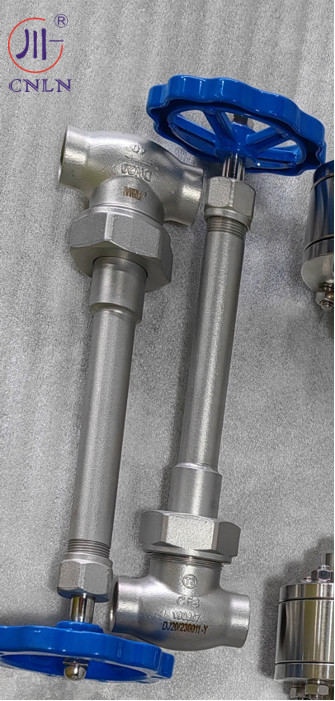 PN40 DN15 SS304/SS316 Ventil quả cầu nhiệt độ thấp cho LNG/LOX/LN2/LAR/LCO2