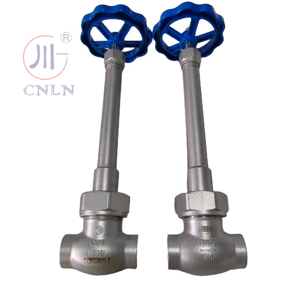 PN40 DN15 SS304/SS316 Ventil quả cầu nhiệt độ thấp cho LNG/LOX/LN2/LAR/LCO2