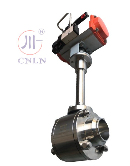 DN50 Ventil bóng khí lạnh bằng thép không gỉ cho máy bơm lạnh cho LNG/LOX/LN2/LAR/LCO2