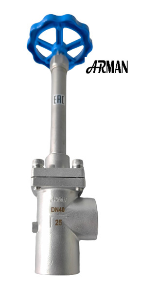 SS304/316 Cửa sổ hình cầu lạnh kiểu góc thân dài (DN15-40mm) cho LNG