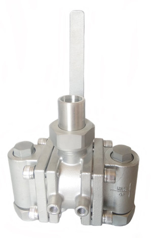 Máy van bóng ba chiều lạnh bằng thép không gỉ với đĩa nổ LNG/LOX/LN2/LAR