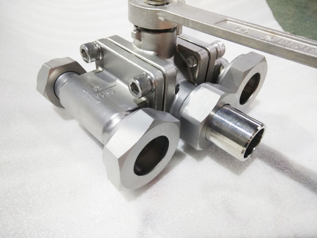 Máy van bóng ba chiều lạnh bằng thép không gỉ với đĩa nổ LNG/LOX/LN2/LAR