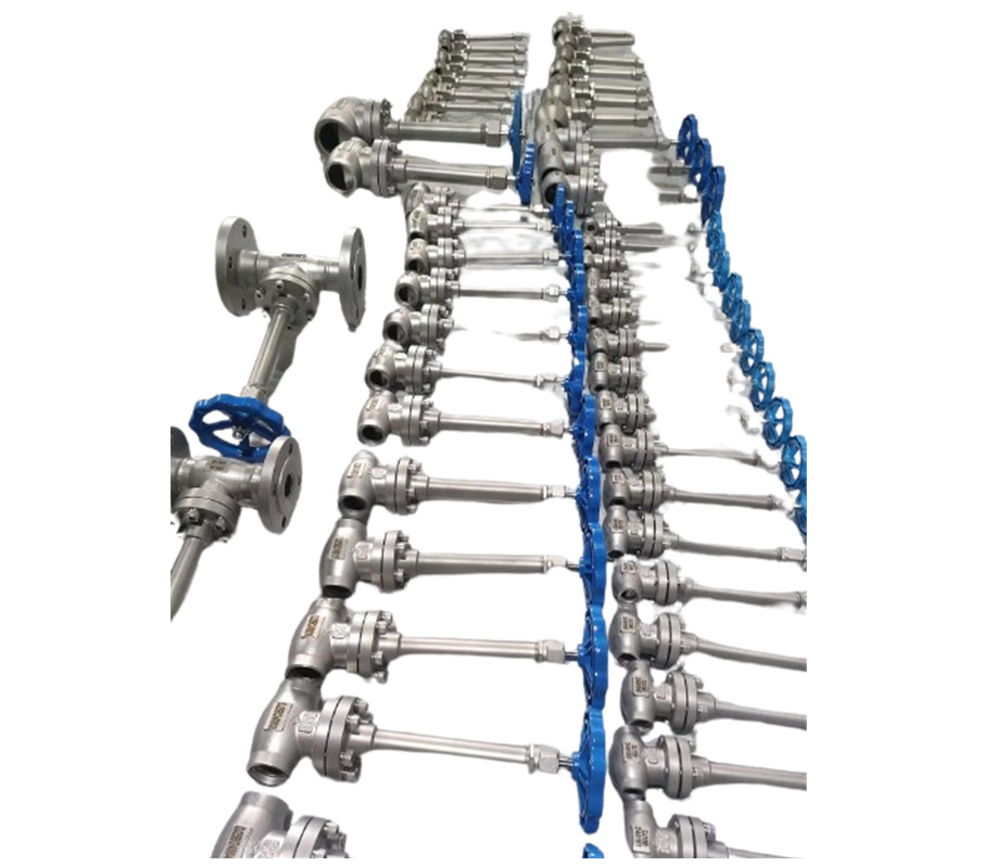PN40 Flange Cryogenic Globe Valve Stop Valve -196 ~ + 80 °C Đối với khí lỏng LNG vv