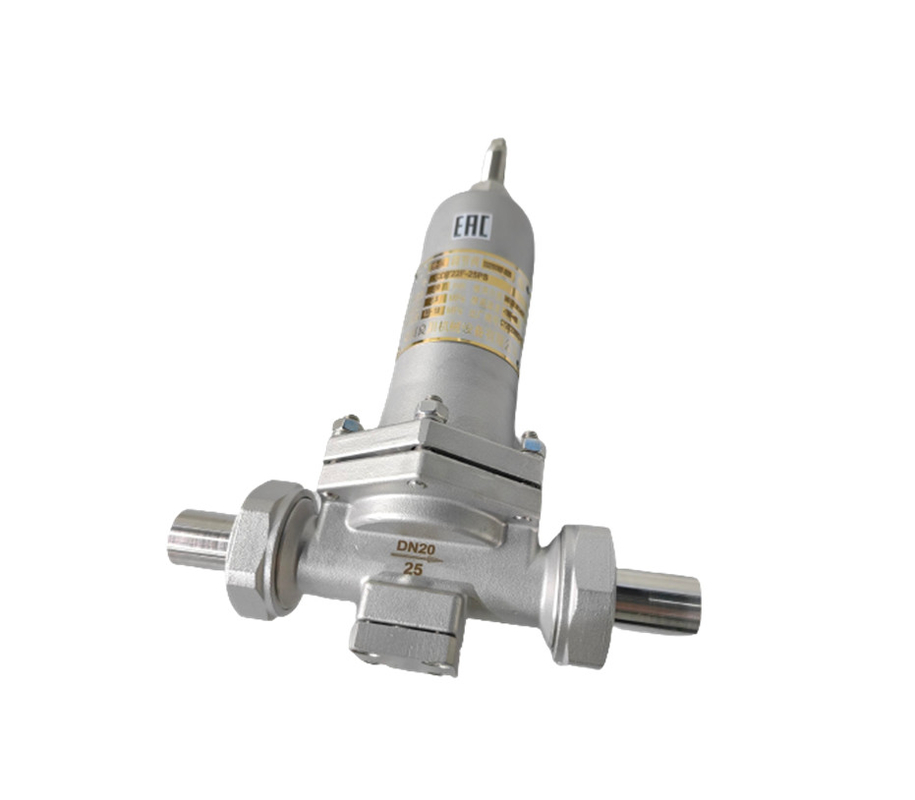 PN25 Máy điều chỉnh áp suất van điều khiển lạnh Dòng chảy lớn -196 ~ + 80 °C Đối với LNG LOX LIN