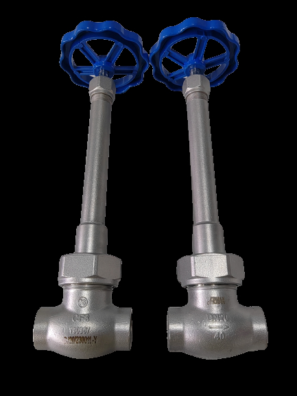 DN32 Cryogenic Globe Valve Stainless Steel 304/316 cho LOX PIPE TANK với nhiệt độ từ -196 °C đến +80 °C