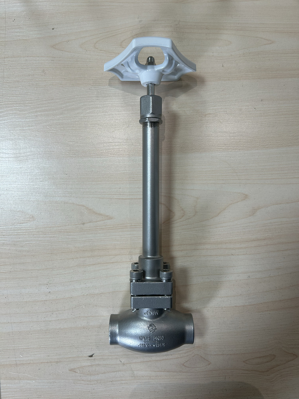 DJ61F-50P Cryogenic Globe Valve with PTFE Seal and 5.0Mpa Pressure for LNG LOX LIN LAR Applications