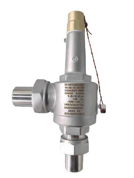 Van an toàn lạnh bằng thép không gỉ với áp suất 4.0Mpa và phạm vi nhiệt độ từ -196°C đến +120°C
