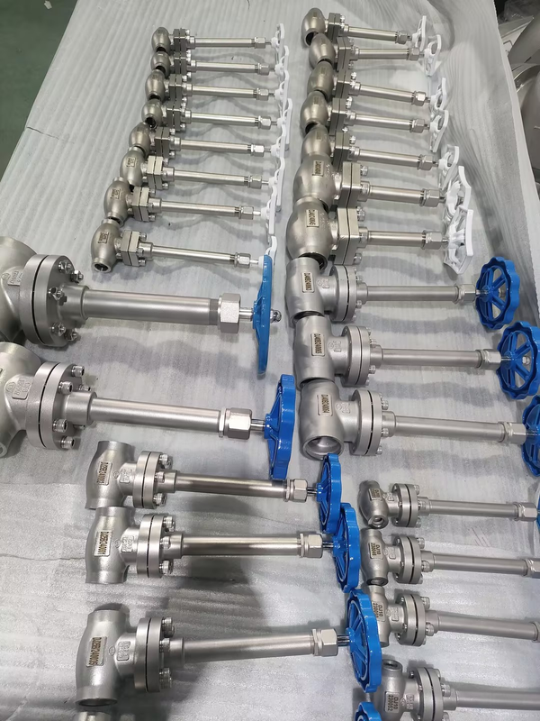 Van bi cryogenic đạt chứng nhận ISO CE EAC với thép không gỉ 304/316 và dải nhiệt độ -196°C đến +80°C cho áp suất tối đa 5.0Mpa