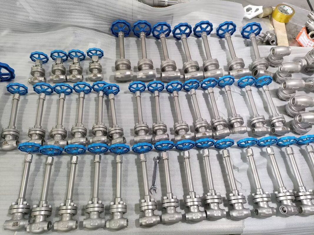 Van bi cầu đông lạnh bằng thép không gỉ 304/316 với áp suất tối đa 5.0Mpa và dải nhiệt độ từ -196°C đến +80°C